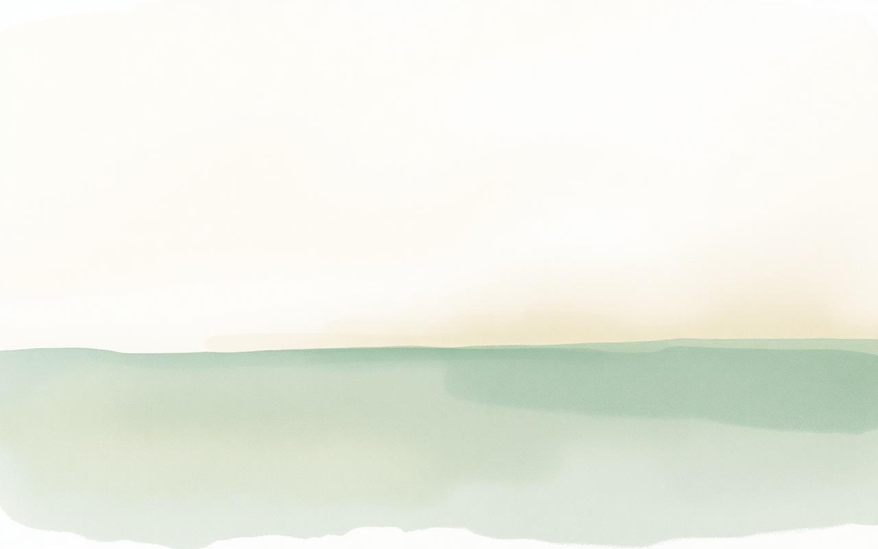 Gentle watercolour wash in soft muted colours, creating a sense of pause, space and emotional breathing room.